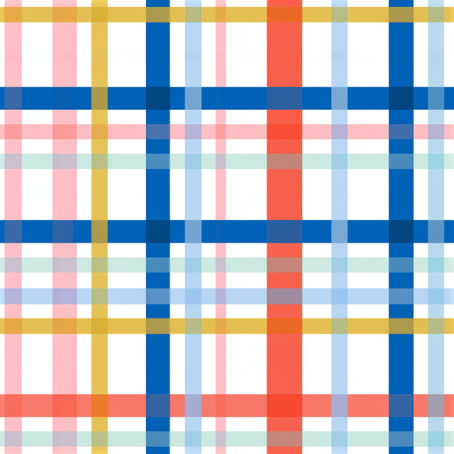 Vibrant Modern Plaid Pattern