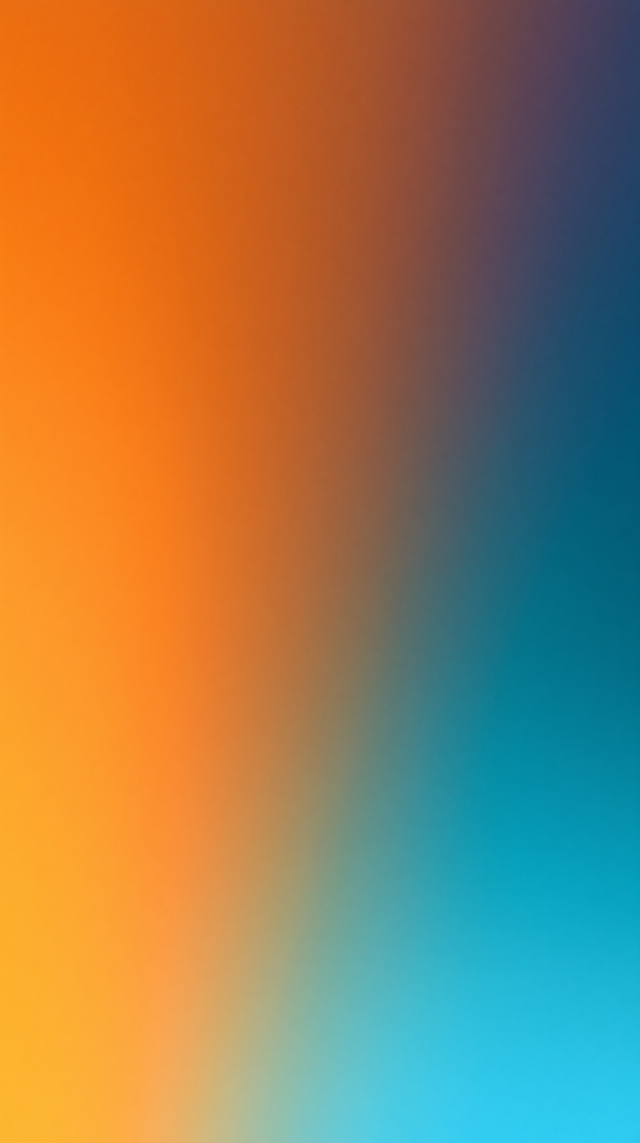 Vibrant Orange and Blue Gradient Wallpaper