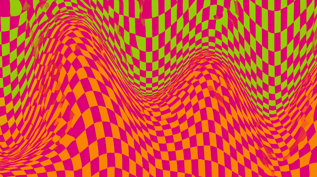 Vibrant Psychedelic Optical Illusion Background