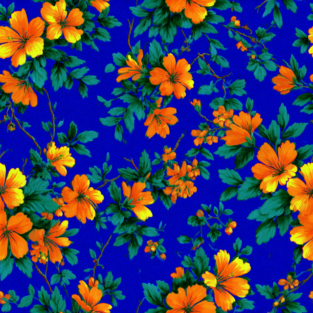 Vibrant Tropical Floral Pattern
