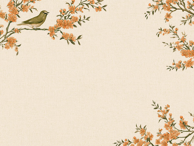 Vintage Botanical Wallpaper Illustration