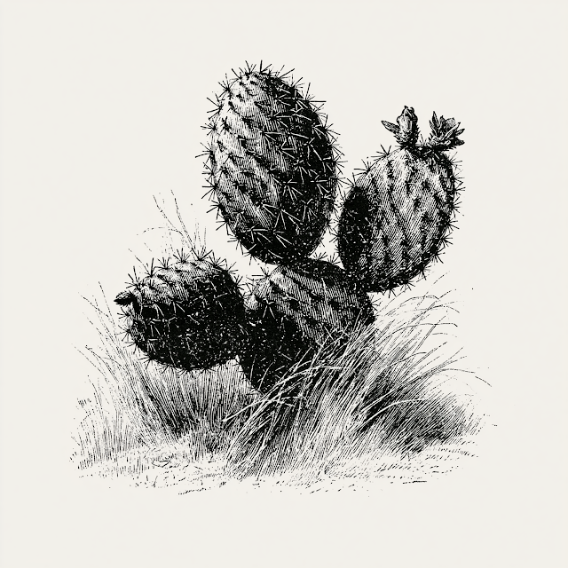Vintage Cactus Illustration from the 1930s
