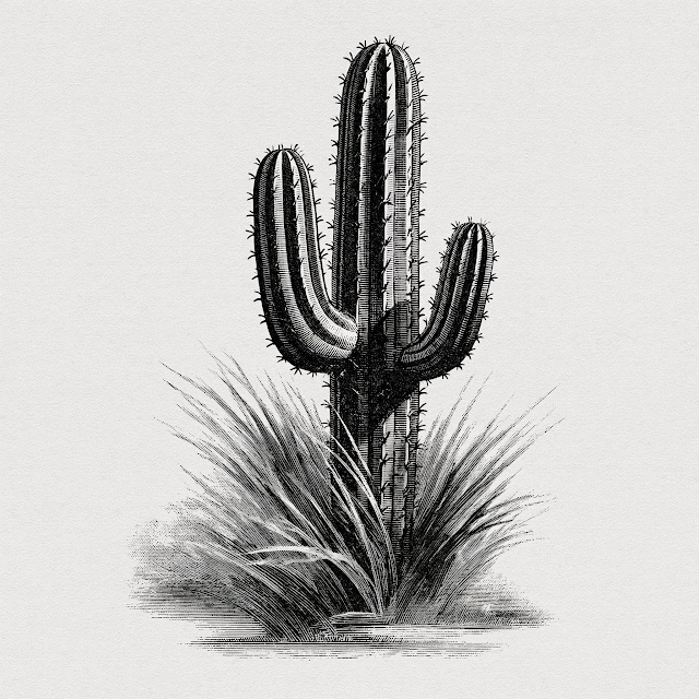 Vintage Cactus Illustration from the 1930s