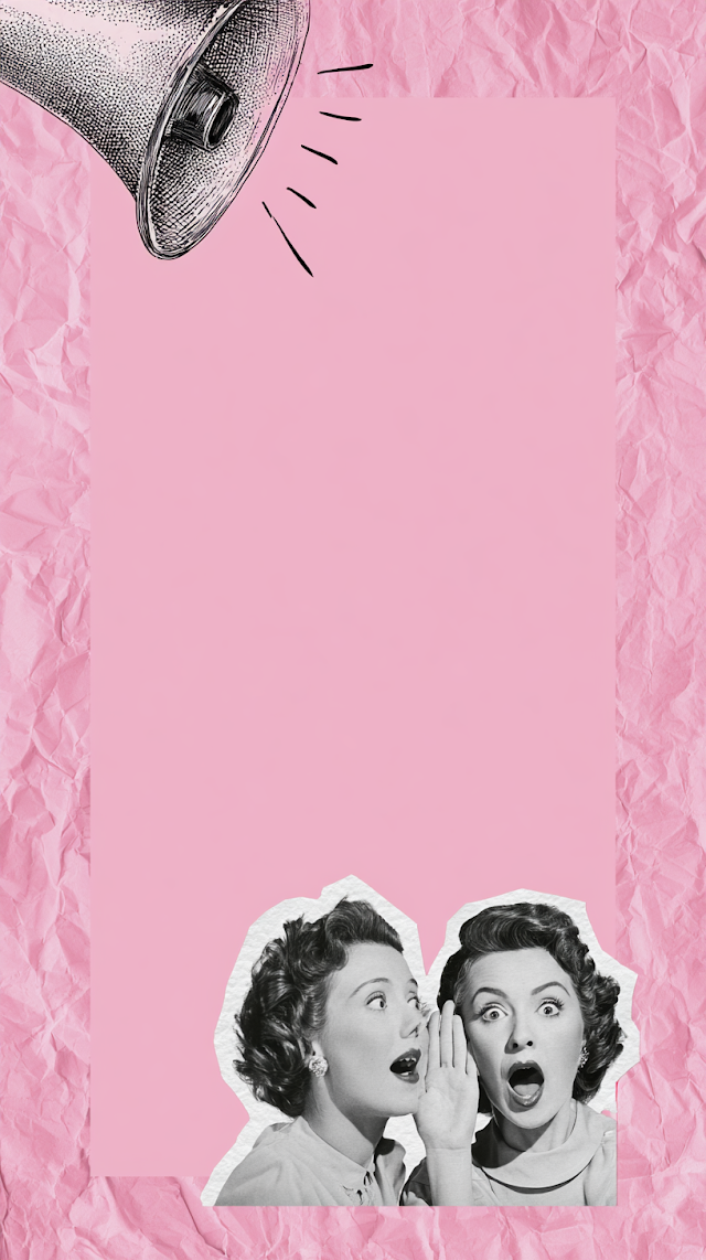 Vintage Collage Poster: Gossip and Surprises