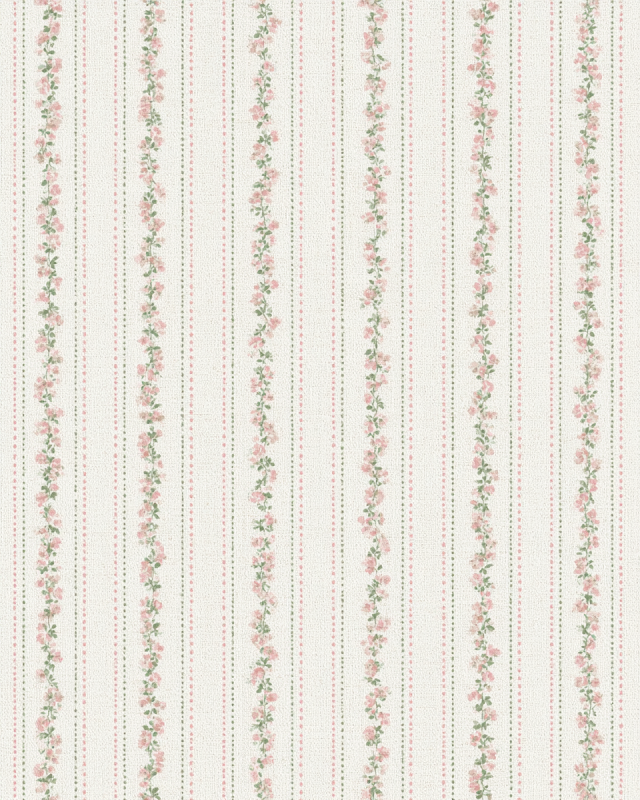 Vintage Floral Stripes Fabric Texture