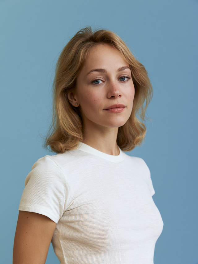 Vintage-Inspired Portrait of a Young Woman