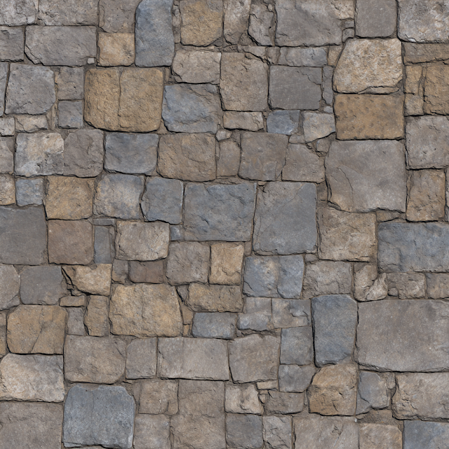 Weathered Dungeon Stone Pavers Texture