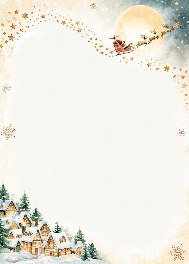 Whimsical Christmas Card Interior Design