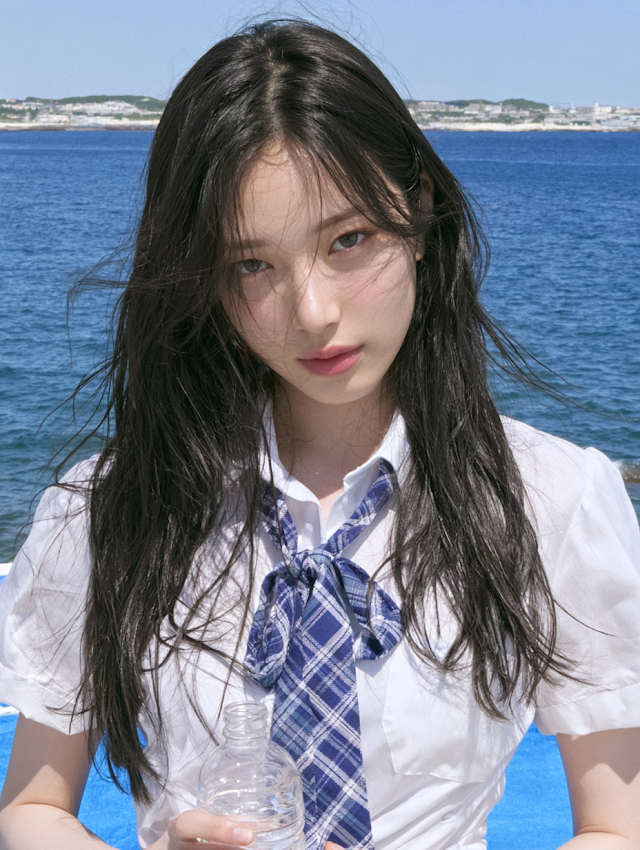Youthful Serenity by the Sea